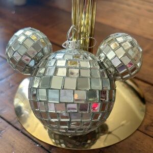 Disney Mosaic‎ mirrored glass disco Mickey Mouse Ornament